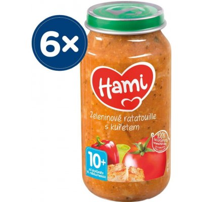 Hami Zeleninové ratatouille s kuřetem + 6 x 250 g – Hledejceny.cz