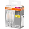 Žárovka Osram 2PAK LED žárovka LED E14 B35 4W = 40W 470lm 2700K Teplá bílá 300° Filament Base OSRLEDW3510