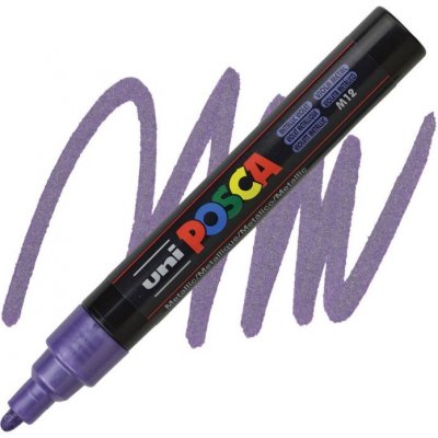 Uni POSCA PC-5M Metalicky fialová – Zboží Mobilmania