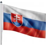 85188 FLAGMASTER® Vlajkový stožár vč. vlajky Slovensko, 650 cm – Hledejceny.cz