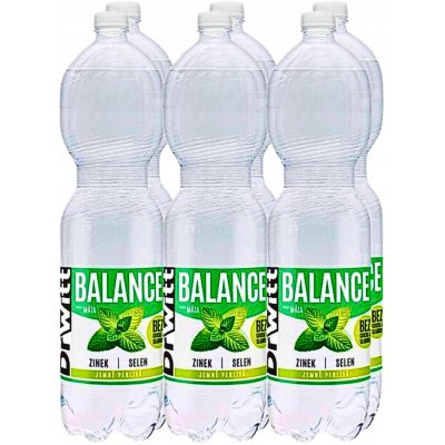 DrWitt Balance Máta jemně perlivá 6 x 1,5 l – Hledejceny.cz