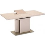 Max-i Jídelní rozkládací stůl, capuccino extra vysoký lesk, 120- 160 x 80 cm, Virat