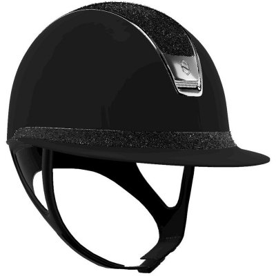 Samshield Jezdecká ochranná helma 2.0 MissShield Shadowmatt Crystal Fabric černá – Zboží Dáma