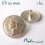 Knoflík kovový ozdobný 20mm/1ks – Hledejceny.cz