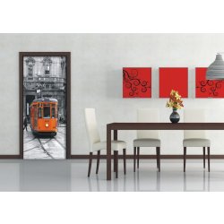 AG Design FTNV-2882 vliesová fototapeta Tramvaj rozměry 90 x 202 cm