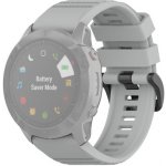 PROTEMIO SILICONE Řemínek Garmin Fenix 3/3HR/5X/5 Plus /6X/6X Pro šedý 37147 – Hledejceny.cz