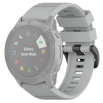 PROTEMIO SILICONE Řemínek Garmin Fenix 3/3HR/5X/5 Plus /6X/6X Pro šedý 37147