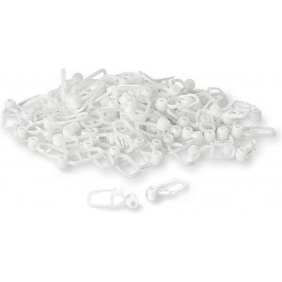Wooline Háček do kolejničky, bílá plast, 100 ks v balení – Hledejceny.cz