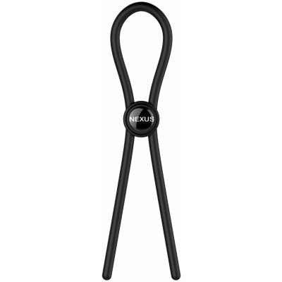 Nexus Forge Single Adjustable Lasso Silicone Cock Ring Black