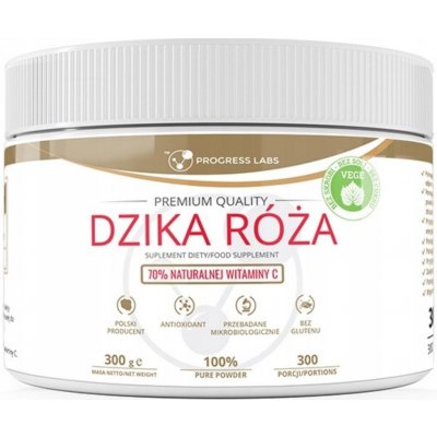 Progress Labs Šípková Růže Přírodní vitamín C Imunita 300 g – Hledejceny.cz