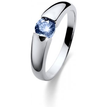 Oliver Weber Stříbrný prsten s modrým krystalem Beach Tender 63224 BLU