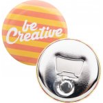 MagBadge Bottle placka s otvírákem na láhve: stříbrná, bílá – Hledejceny.cz