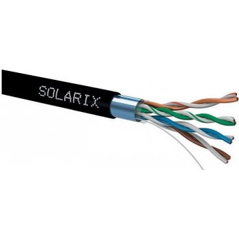 Solarix SXKD-5E-FTP-PE FTP, CAT 5e, 305m, černý