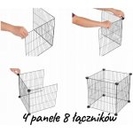 Trixie Prodlužovací sada pro 62460 transparentní kov/plast 35 x 35 cm 4 panely – Zboží Dáma