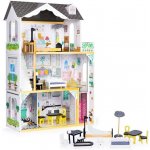 Ecotoys Dřevěný domeček pro panenky Liza s výtahem – Zboží Dáma