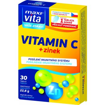 Maxivita Vitamin C Zinek 30 tablet