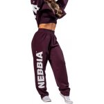 Nebbia Volné baggy tepláky BOYFRIEND STYLE 432 dark red – Sleviste.cz