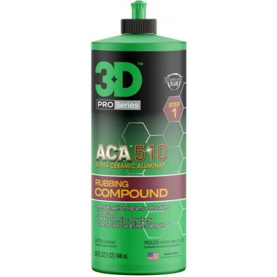 3D ACA 510 PREMIUM RUBBING COMPOUND 946 ml – Zboží Mobilmania