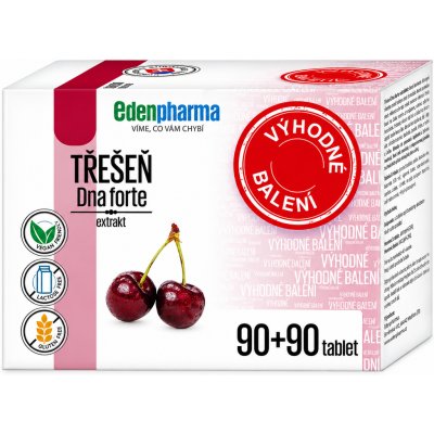 Edenpharma Třešeň Dna forte 90+90 tablet – Hledejceny.cz