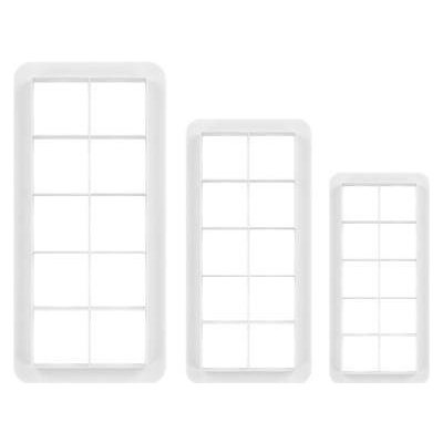 Sada vykrajovátek 3kusy Geometric - čtverec 20,5x10 cm - PME – Hledejceny.cz