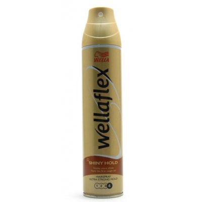 Wella Wellaflex Shiny hold lak na vlasy pro ultra silné zpevnění 250 ml – Zbozi.Blesk.cz