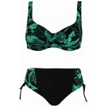 Ambrosia Green dvoudílné plavky s kosticemi S483 zelená – Zboží Dáma