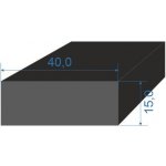 0596154 Pryžový profil 15x40mm, EPDM 70°Sh obdélníkový – Zboží Dáma