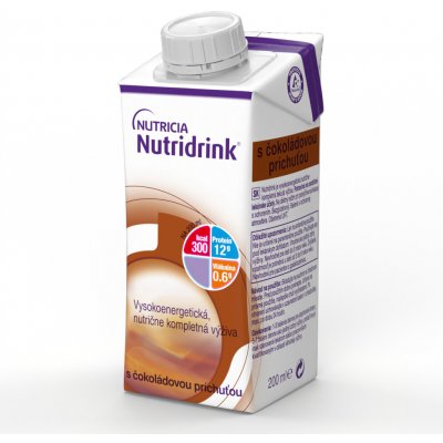 NUTRIDRINK S PŘÍCHUTÍ ČOKOLÁDOVOU POR SOL 1X200ML – Hledejceny.cz