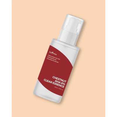Isntree Chestnut AHA 8% Clear Essence exfoliační pleťová esence 100 ml – Hledejceny.cz