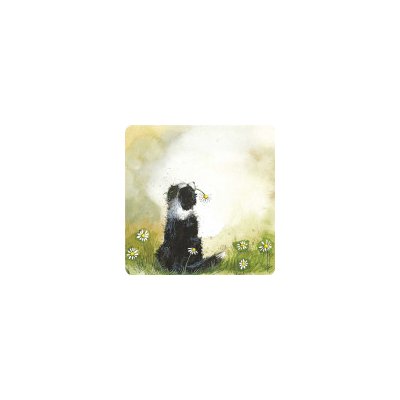 Alex Clark Podložka Collie and Daisies 10x10cm – Zbozi.Blesk.cz