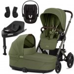CYBEX Set Talos S Lux + korba + autosedačka + základna + adaptéry 2026 Moss Green Taupe Frame – Zboží Dáma