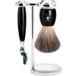 Mühle set Vivo stojánek, strojek s hlavicí Fusion, štětka pure badger černá pryskyřice – Hledejceny.cz