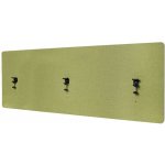 Design-Shop Akustický panel na stůl HWC-G75 dvoustěnná látka/textil 60 x 160 cm zelená – Zboží Dáma