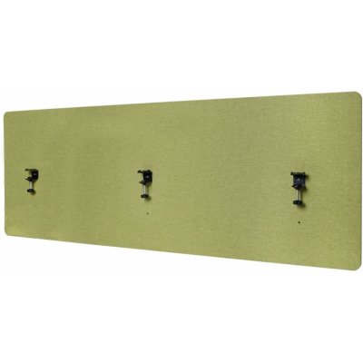Design-Shop Akustický panel na stůl HWC-G75 dvoustěnná látka/textil 60 x 160 cm zelená – Zboží Dáma