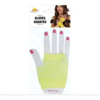 Síťované rukavice žluté – Zboží Dáma