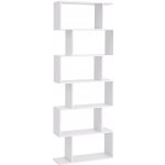VASAGLE Knihovna bílá 70x24x190,5 cm – Zboží Dáma