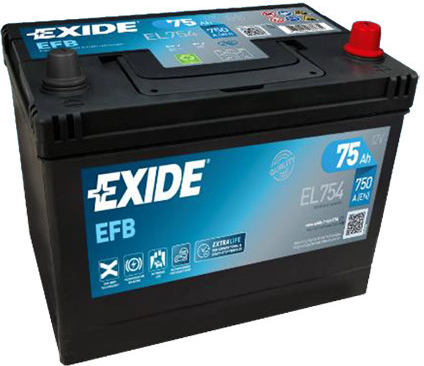 Exide Start-Stop EFB 12V 75Ah 750A EL754