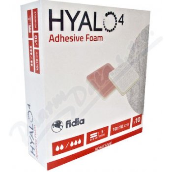 Hyalo4 Silic.Adhes.Non-Border Foam Dres.10 x 10 10 ks
