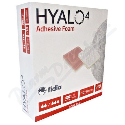 Hyalo4 Silic.Adhes.Non-Border Foam Dres.10 x 10 10 ks