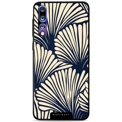 Mobiwear Glossy - Huawei P20 Pro - GA41G Béžové květy na modré – Zboží Mobilmania