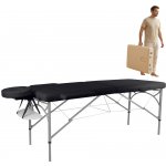 inSPORTline Tamati masážní stůl 2-dílný hliníkový černý – Hledejceny.cz