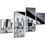 Obraz 4D čtyřdílný - 100 x 60 cm - New York Amerika architektura arkýř – Zboží Mobilmania