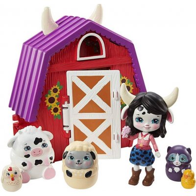 Mattel Enchantimals tajné útočiště nejlepších přátel Cow Cambrie Farmhouse