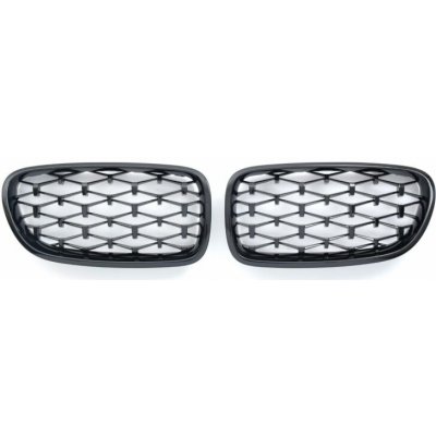 PROTEC Přední maska BMW F10 F11 2010-2018 ČERNÁ/LESKLÁ DIAMANT – Zboží Mobilmania