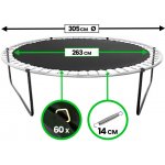 Aga skákací plocha k trampolínám 305cm 60 ok – Sleviste.cz