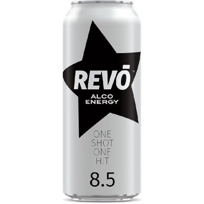 Revo Alco energy Energetický nápoj s alkoholem 8,5 % 0,50 l – Hledejceny.cz