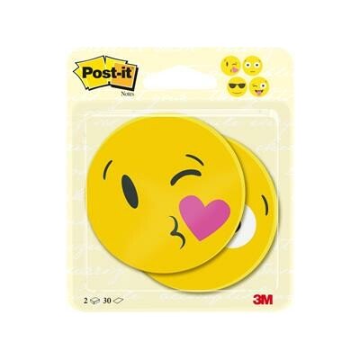 Samolepicí blok poznámkových lístků, 2×30 listů, 70×70 mm, 3M POST-IT „Emoji“, různé postavičky 7100236592 – Hledejceny.cz