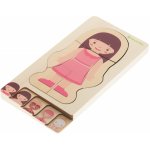 KIK KX5957 puzzle Montessori části těla dívka – Sleviste.cz