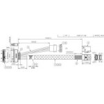 Supermicro 55cm MiniSAS HD SFF-8643 to U.2 PCIE SFF-8639 with Power Cable, CBL-SAST-0957 – Zboží Živě