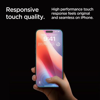 Spigen Glass tR EZ Fit Privacy 2 Pack transparency iPhone 16 Pro AGL07929 – Zboží Živě